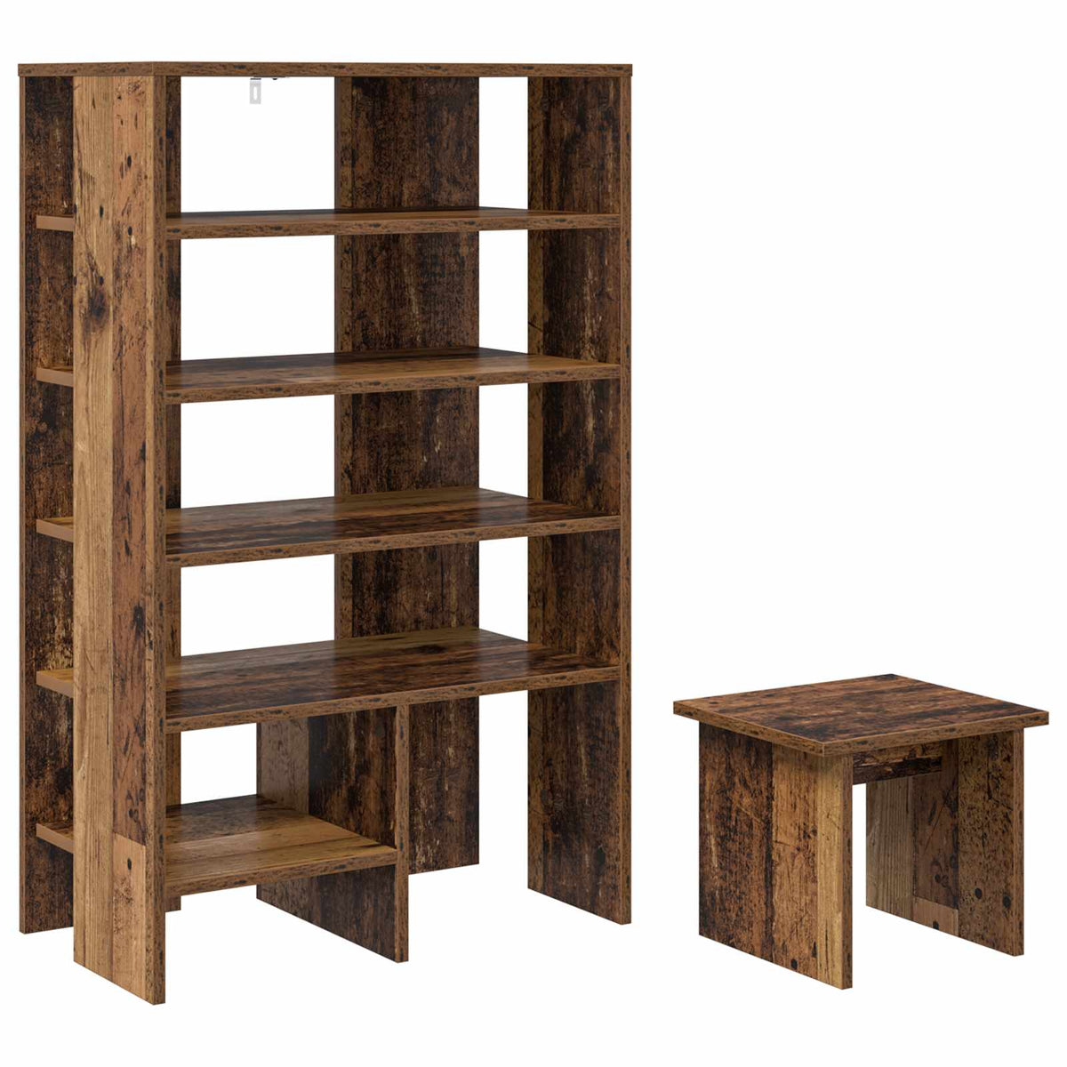 Sko skab 2 stk. 62 x 35 x 100 cm Konstrueret træ Gammelt træ
