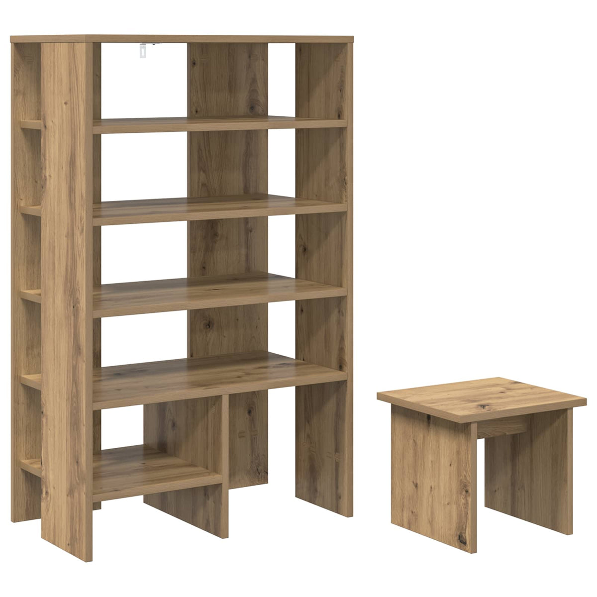 Sko skab 2 stk. 62 x 35 x 100 cm Konstrueret træ Artisan-eg