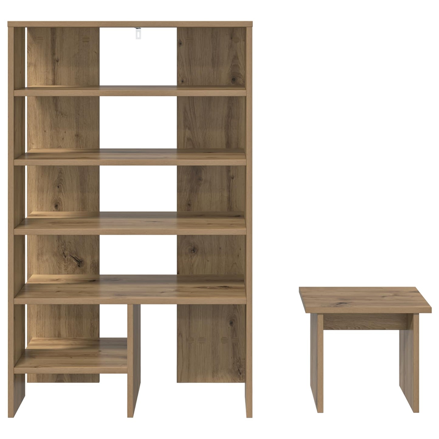 Sko skab 2 stk. 62 x 35 x 100 cm Konstrueret træ Artisan-eg