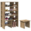Sko skab 2 stk. 62 x 35 x 100 cm Konstrueret træ Artisan-eg