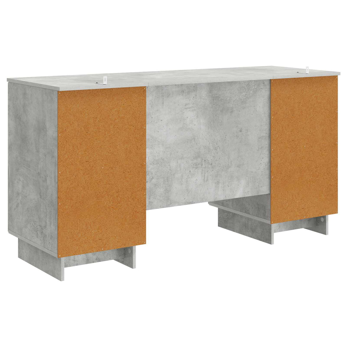 Bord Betongrå Konstrueret træ 142,5 x 50 x 75 cm