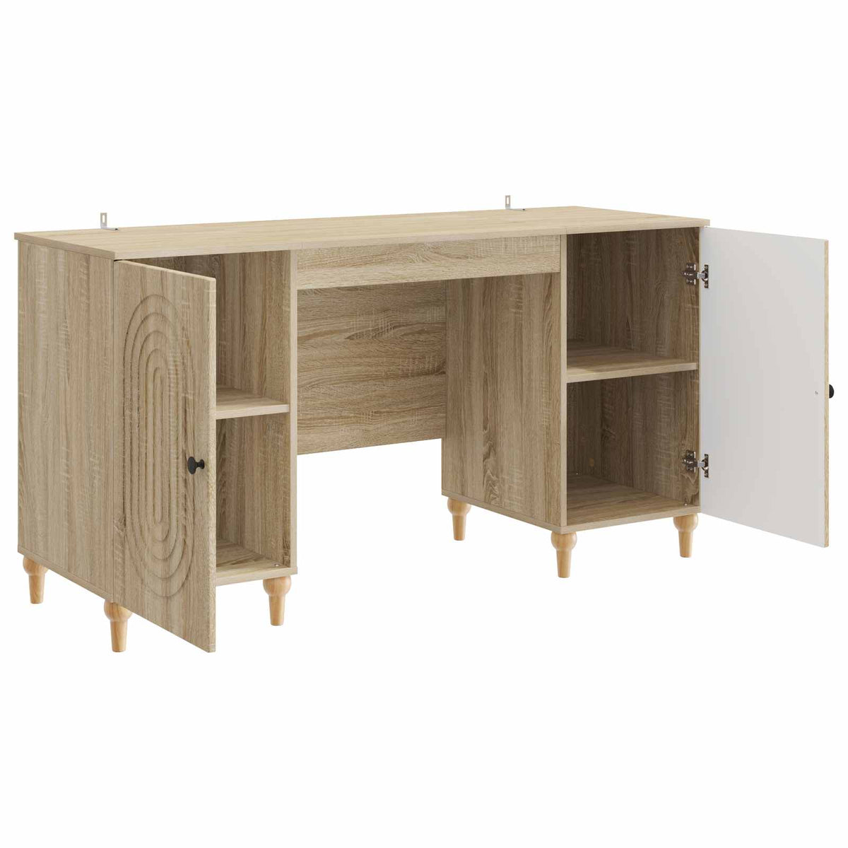 Bord Sonoma-eg 142,5 x 50 x 75 cm Konstrueret træ