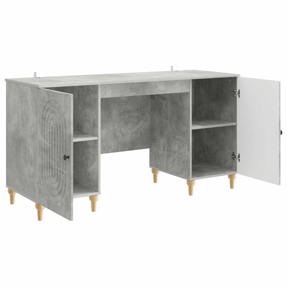 Bord Betongrå 142,5 x 50 x 75 cm Konstrueret træ