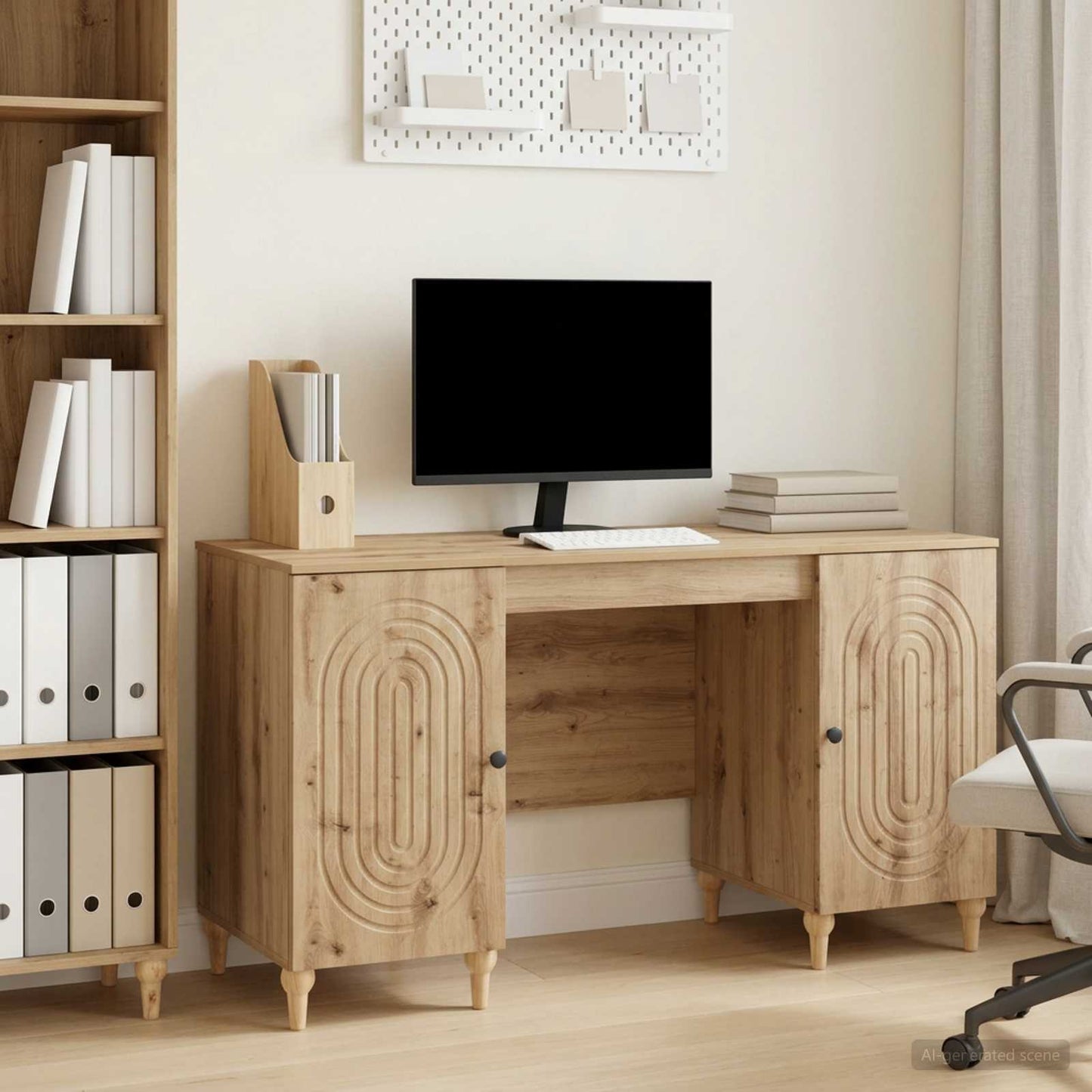 Bord Artisan-eg 142,5 x 50 x 75 cm Konstrueret træ