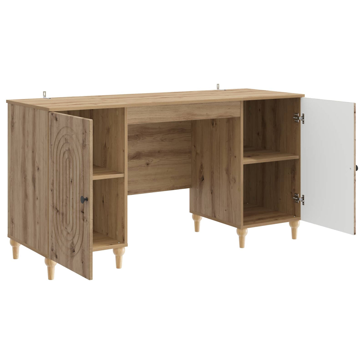 Bord Artisan-eg 142,5 x 50 x 75 cm Konstrueret træ