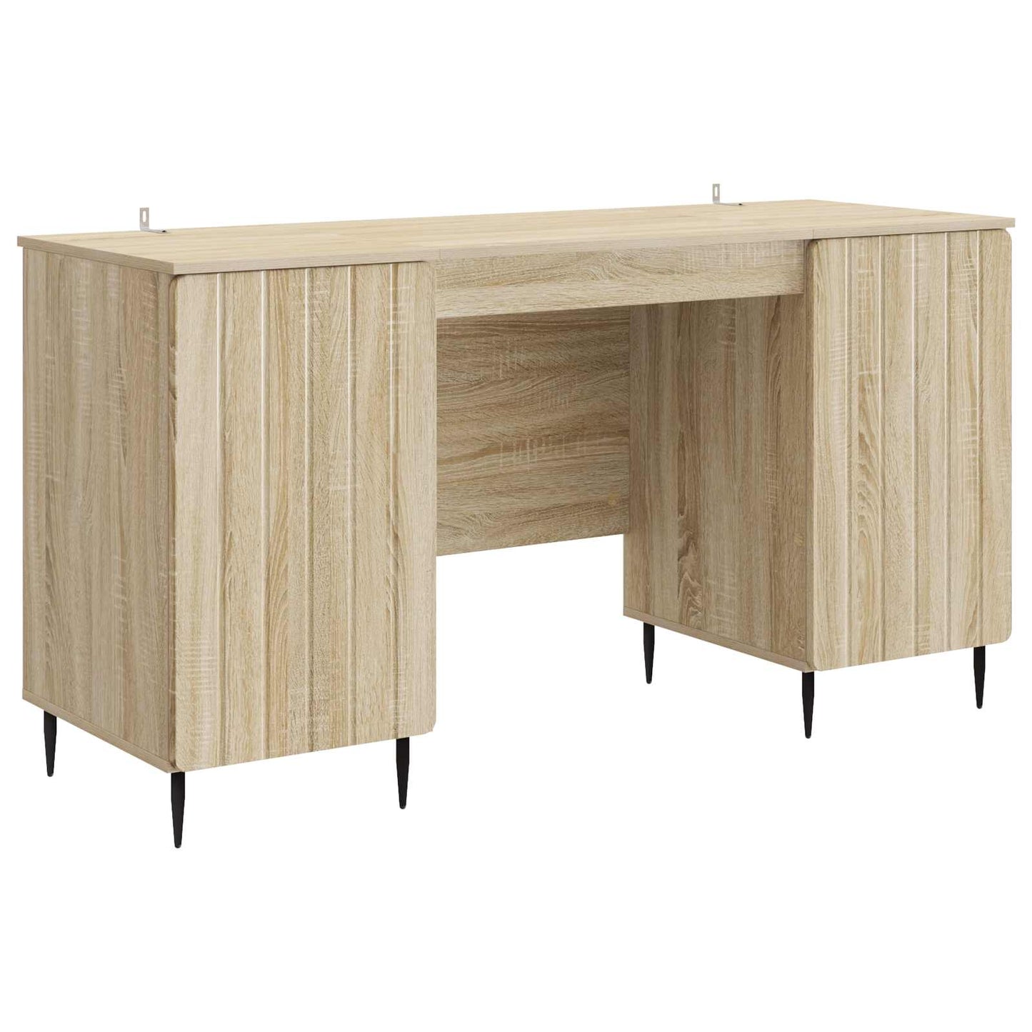 Bord med hylde Sonoma-eg 142,5 x 50 x 75 cm Konstrueret træ