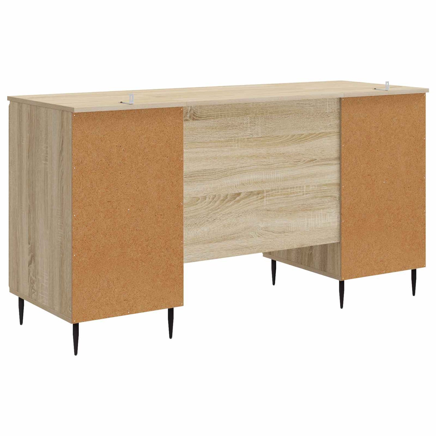 Bord med hylde Sonoma-eg 142,5 x 50 x 75 cm Konstrueret træ