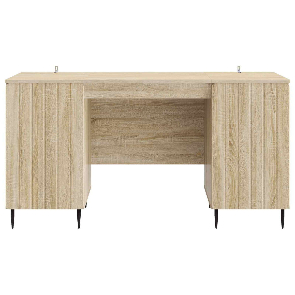 Bord med hylde Sonoma-eg 142,5 x 50 x 75 cm Konstrueret træ
