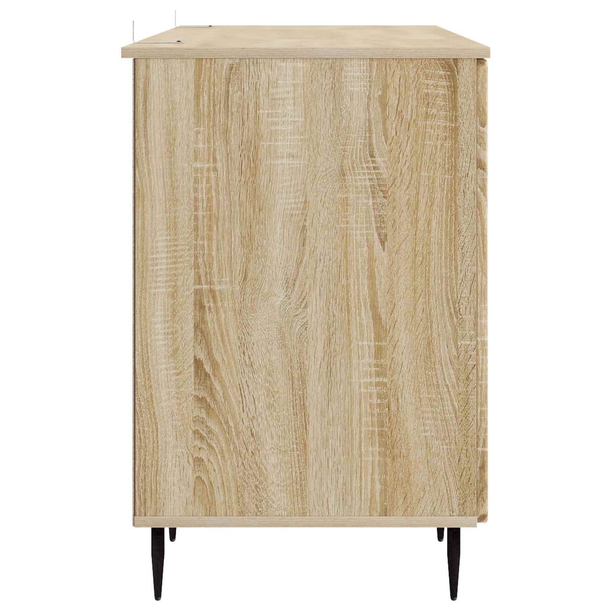 Bord med hylde Sonoma-eg 142,5 x 50 x 75 cm Konstrueret træ