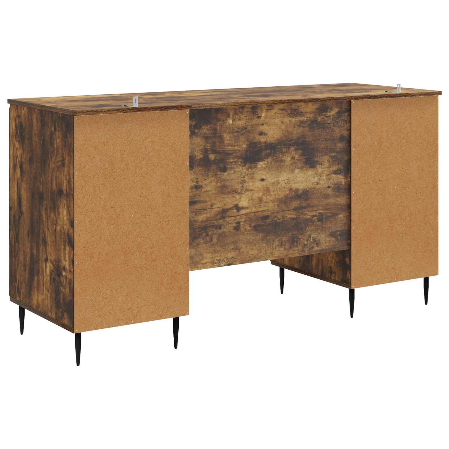 Bord med hylde Røget eg 142,5 x 50 x 75 cm Konstrueret træ