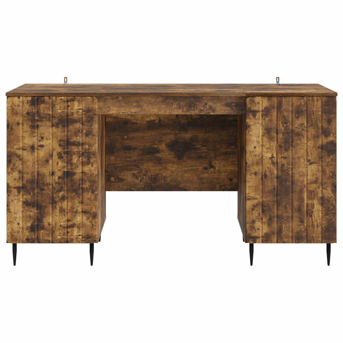 Bord med hylde Røget eg 142,5 x 50 x 75 cm Konstrueret træ