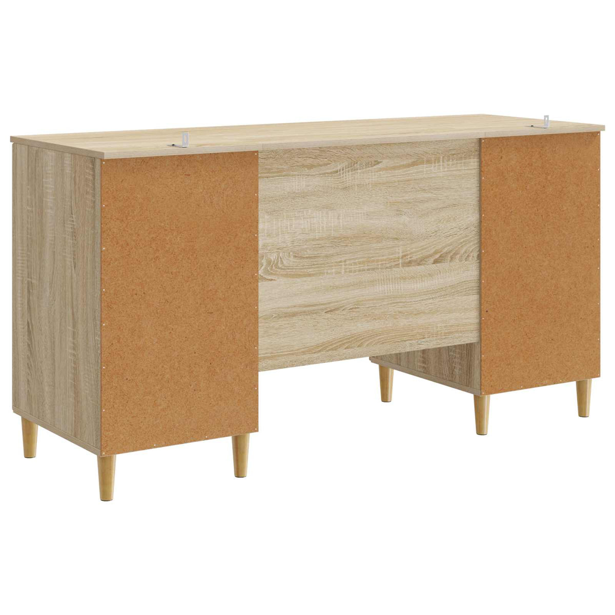 Bord med hylde Sonoma-eg 142,5 x 50 x 75 cm Konstrueret træ