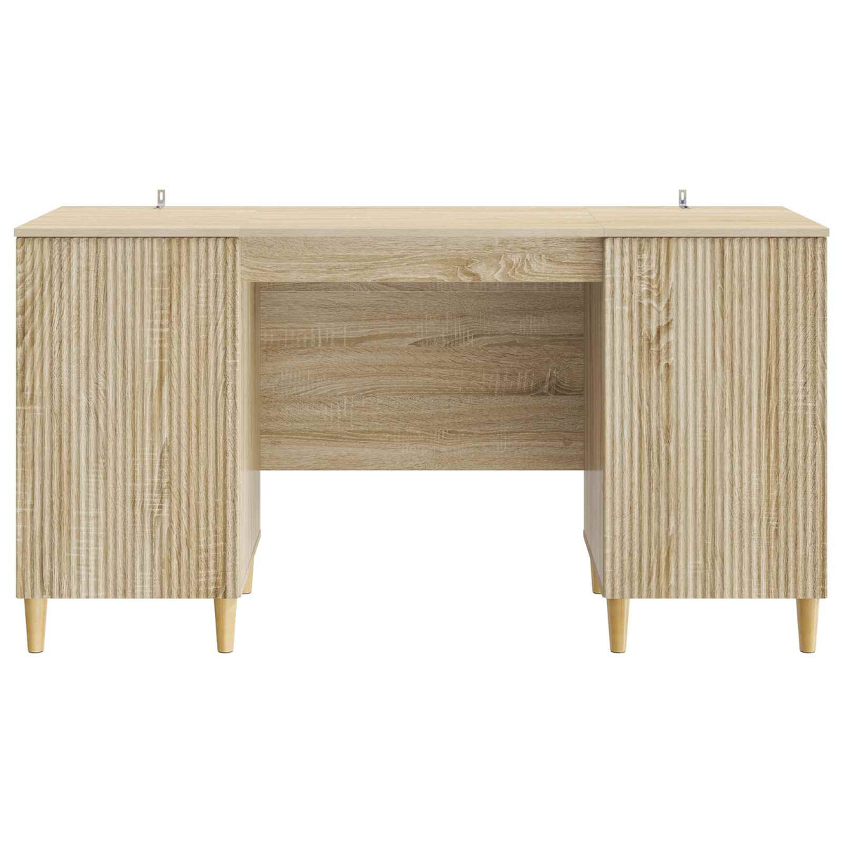 Bord med hylde Sonoma-eg 142,5 x 50 x 75 cm Konstrueret træ