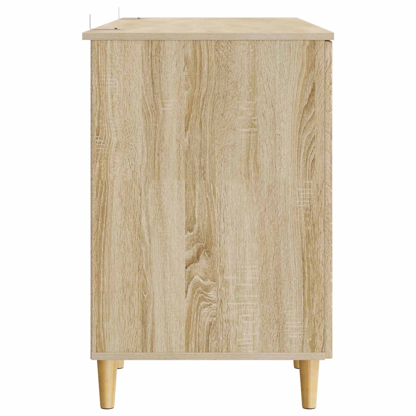 Bord med hylde Sonoma-eg 142,5 x 50 x 75 cm Konstrueret træ