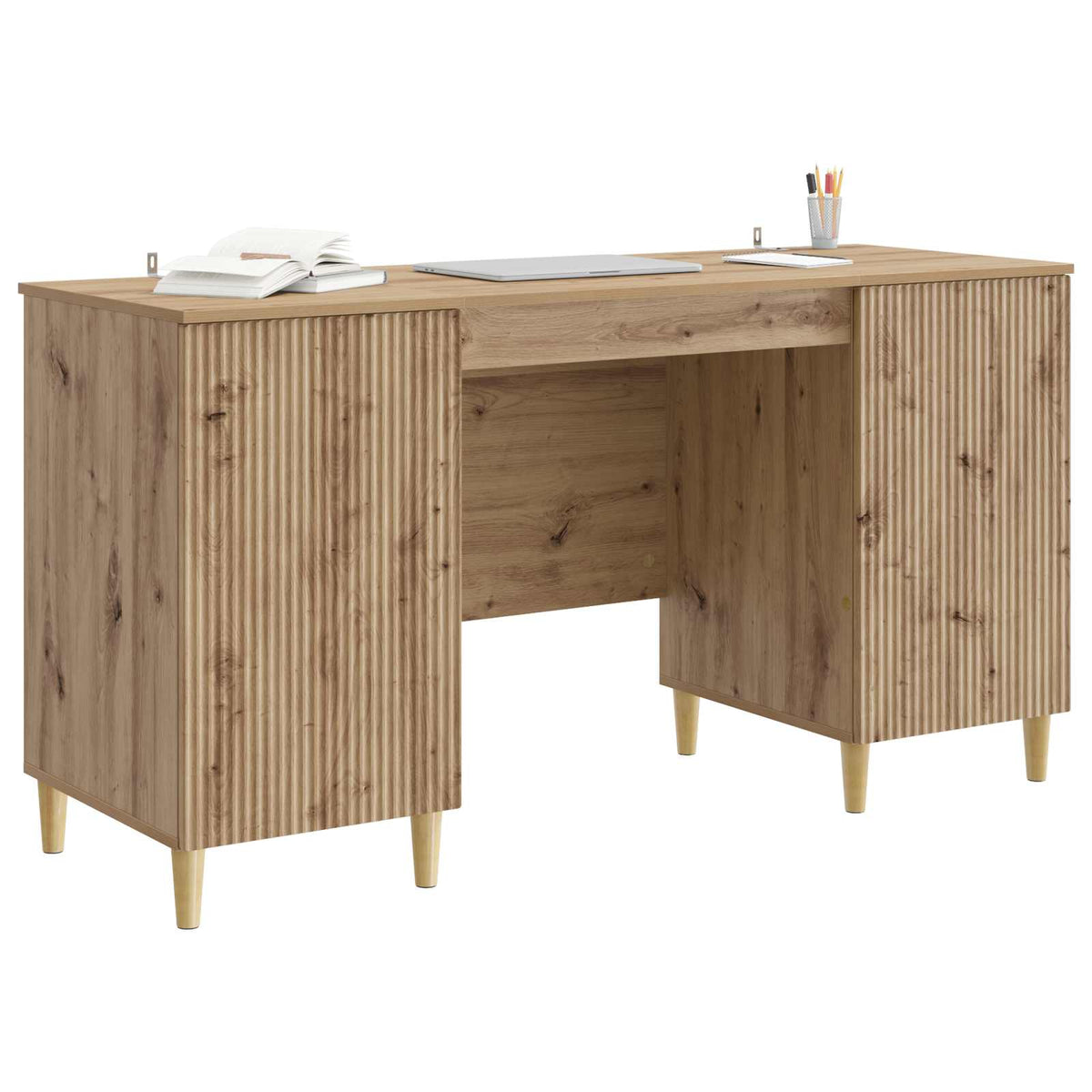 Bord Artisan-eg Konstrueret træ 142,5 x 50 x 75 cm