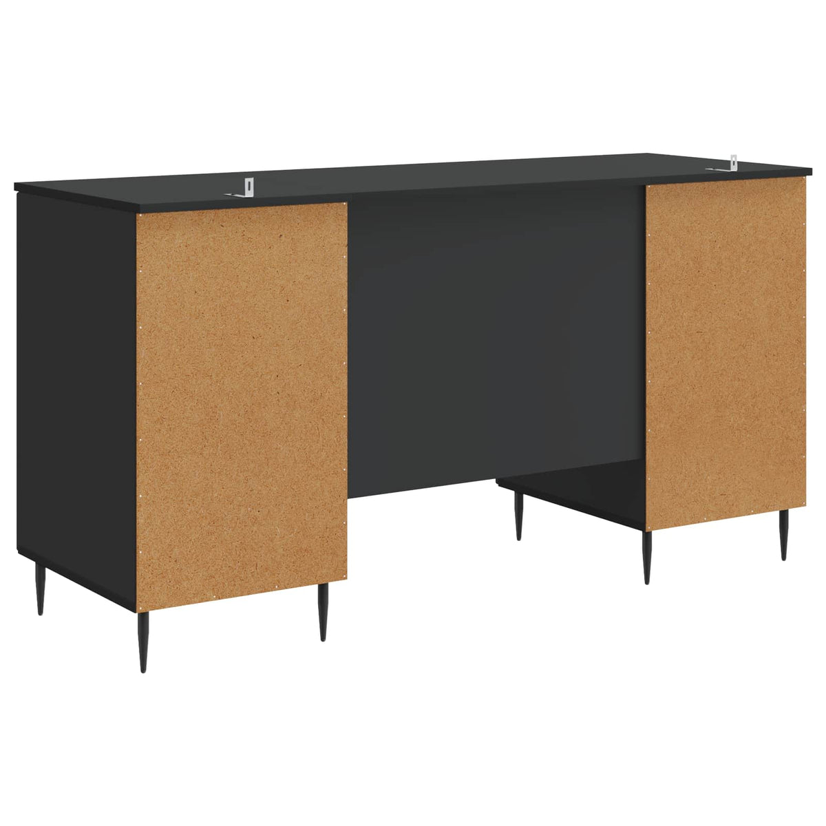 Bord Sort 142,5 x 50 x 75 cm Konstrueret træ