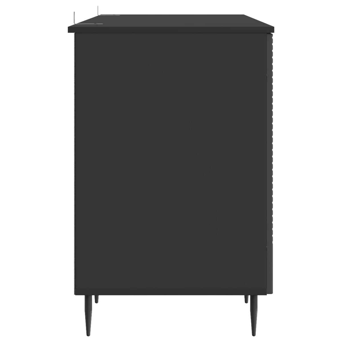 Bord Sort 142,5 x 50 x 75 cm Konstrueret træ