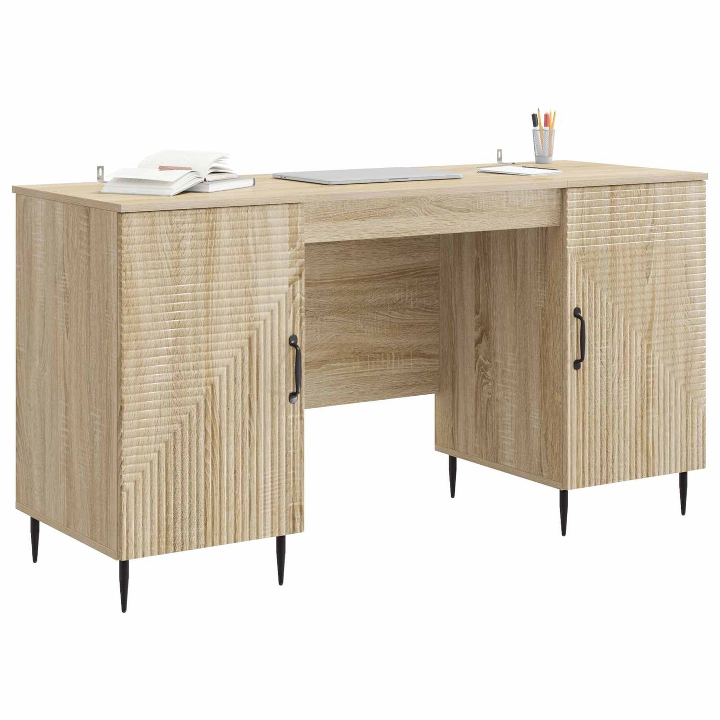 Bord Sonoma-eg 142,5 x 50 x 75 cm Konstrueret træ