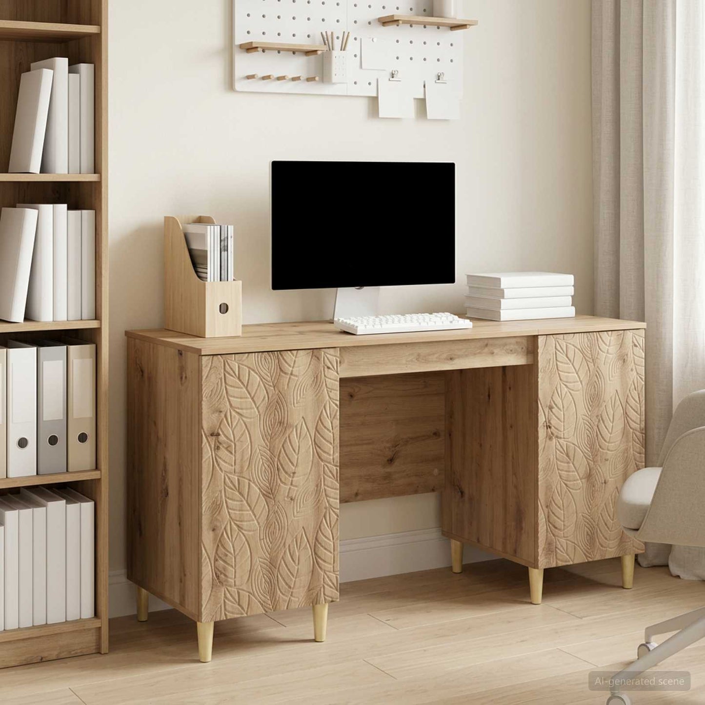 Bord Artisan-eg 142,5 x 50 x 75 cm Konstrueret træ