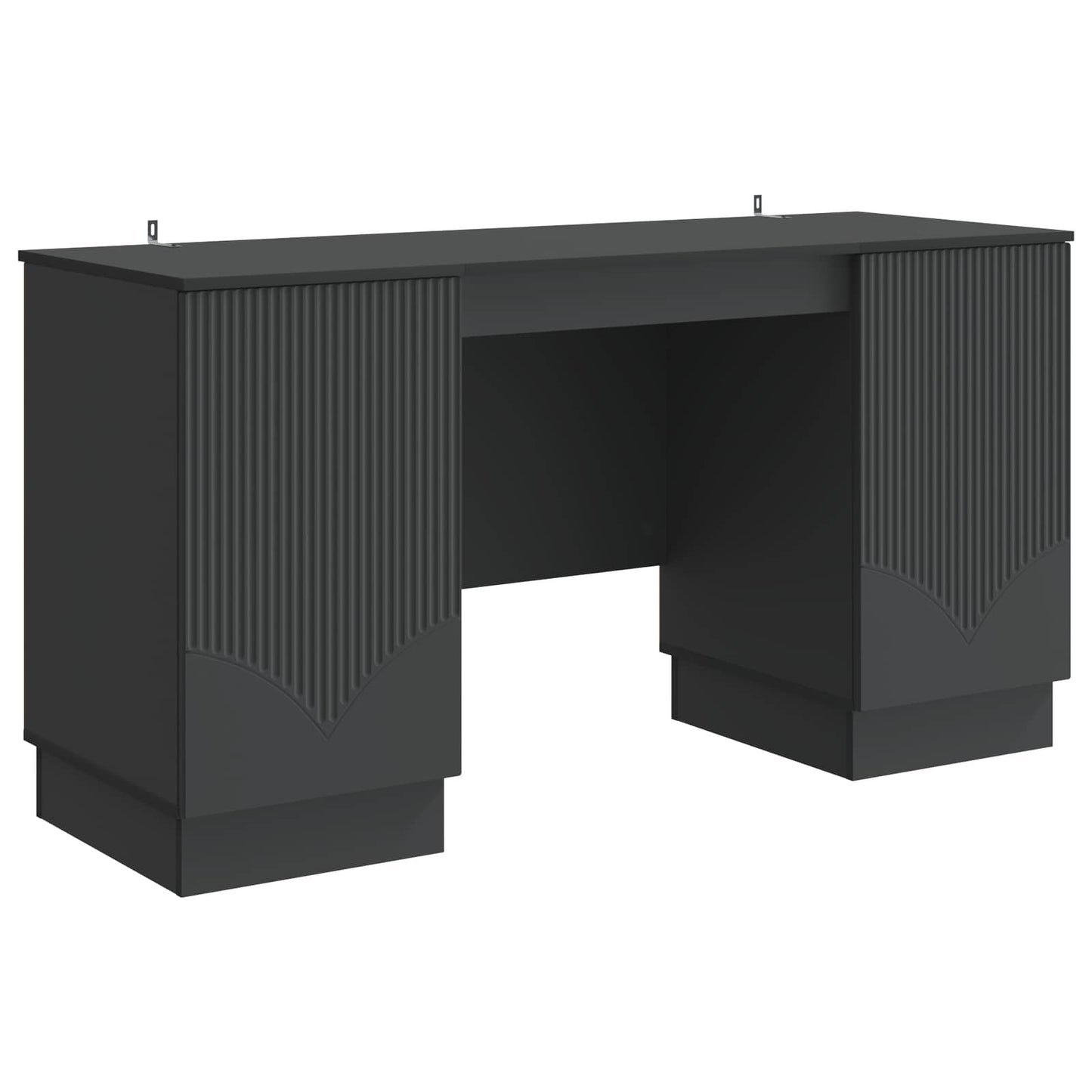 Bord Sort 142,5 x 50 x 75 cm Konstrueret træ