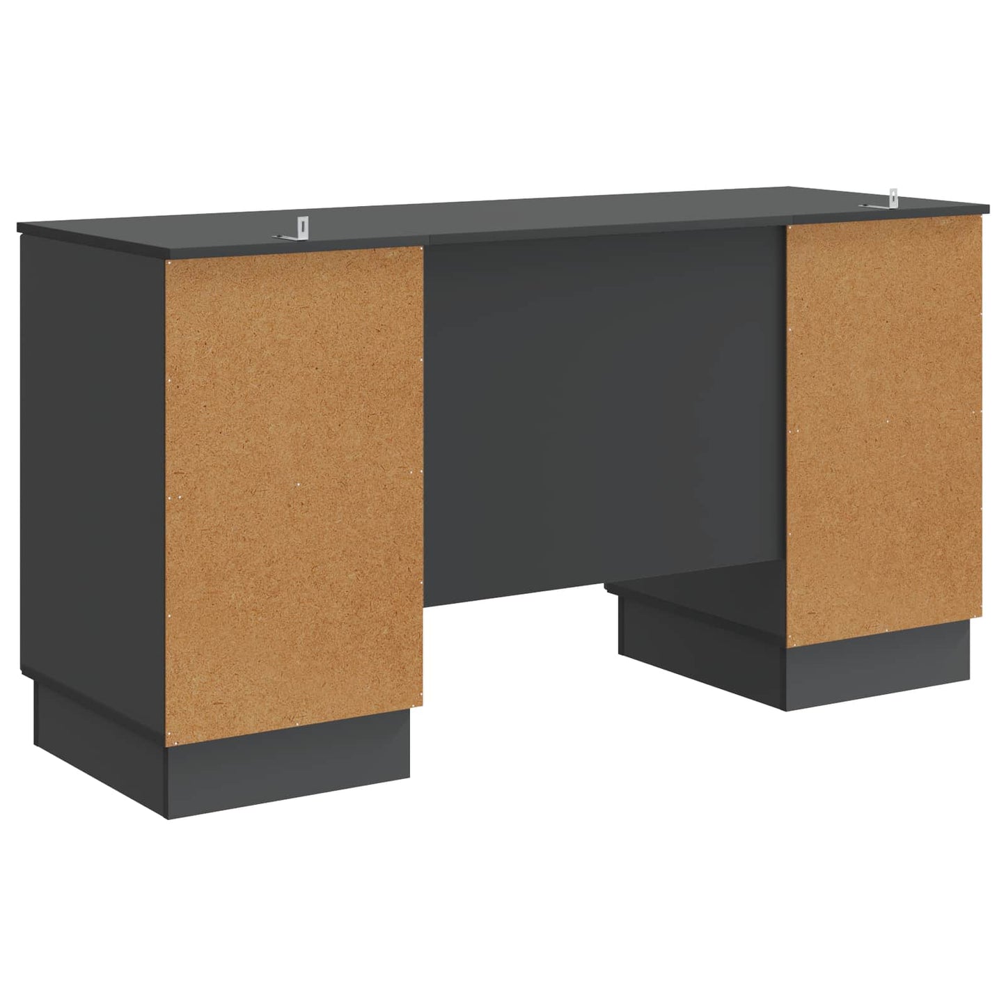 Bord Sort 142,5 x 50 x 75 cm Konstrueret træ
