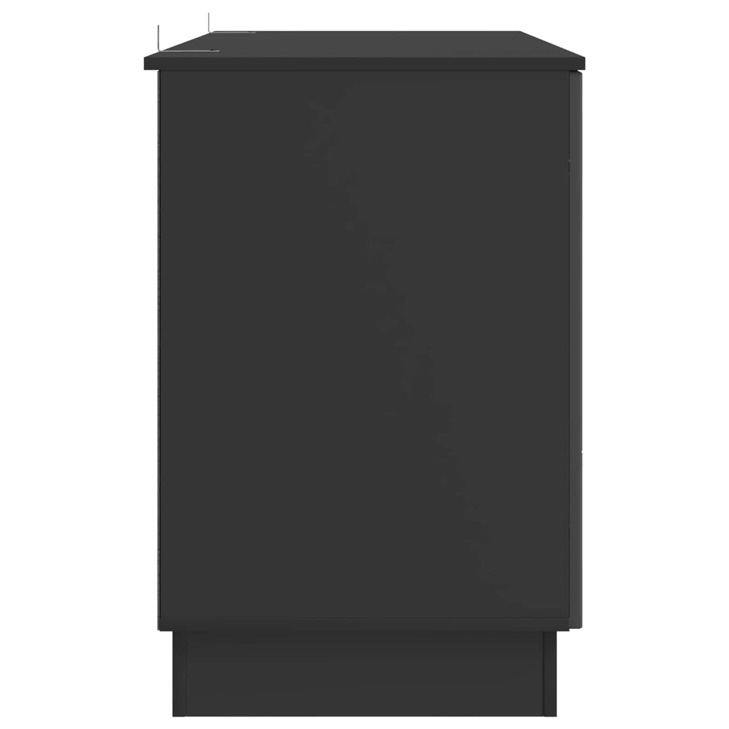 Bord Sort 142,5 x 50 x 75 cm Konstrueret træ