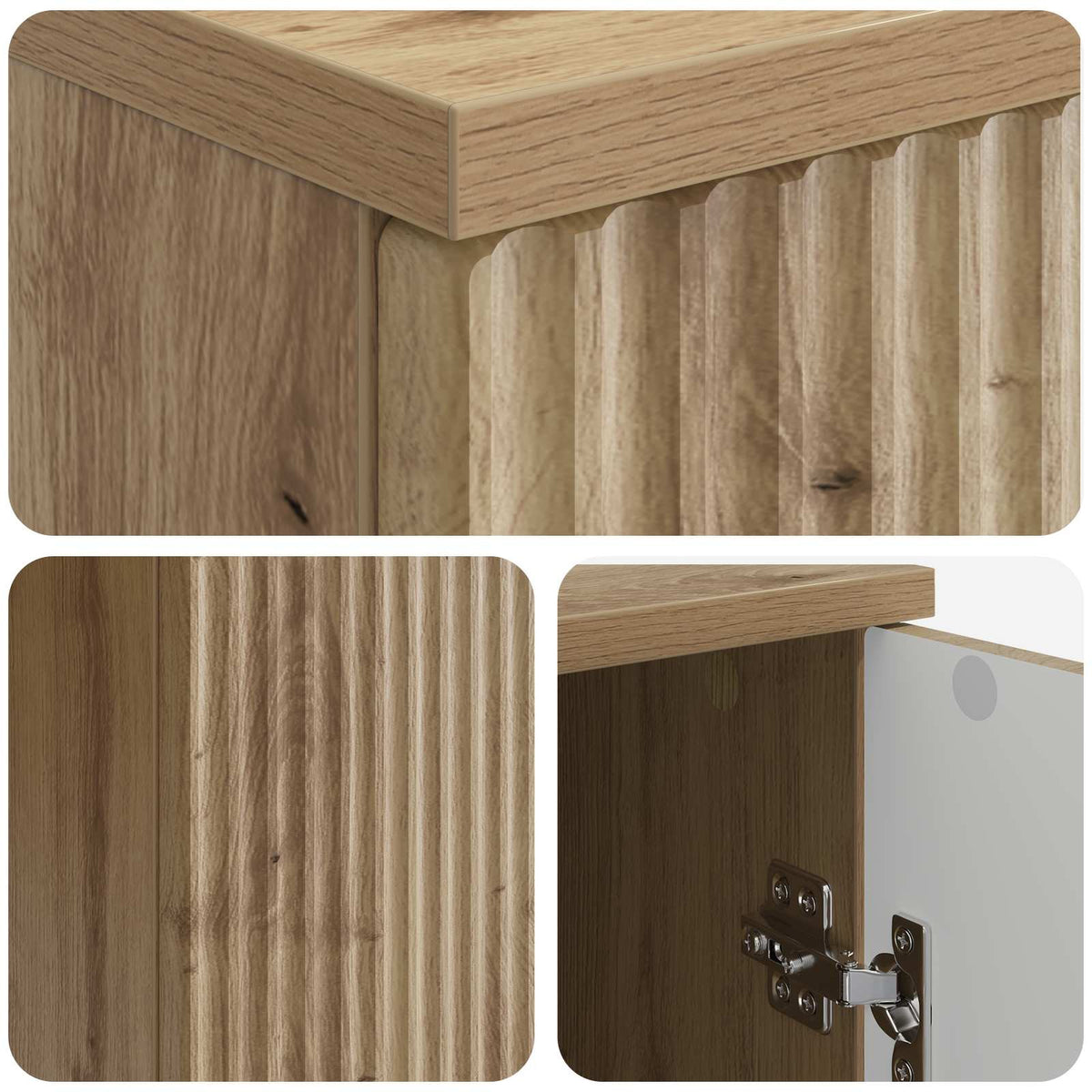 Bord Artisan-eg 142,5 x 50 x 75 cm Konstrueret træ