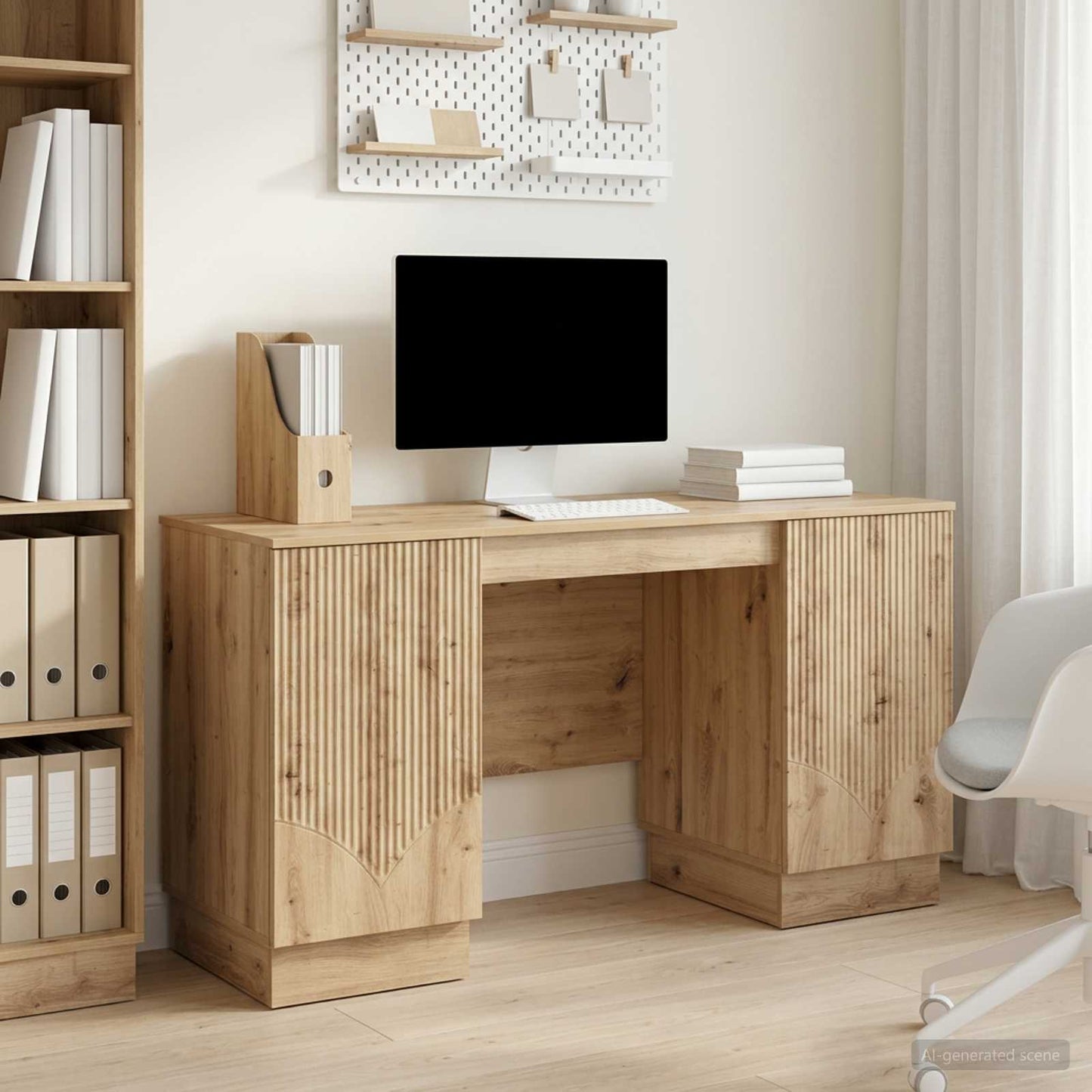 Bord Artisan-eg 142,5 x 50 x 75 cm Konstrueret træ