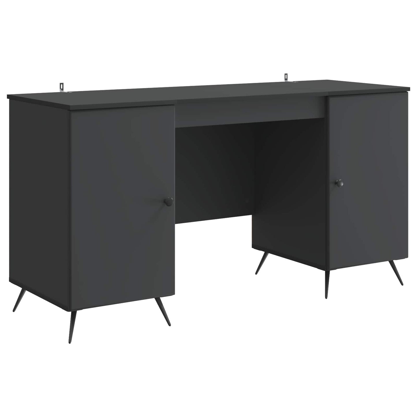 Bord Sort 142,5 x 50 x 75 cm Konstrueret træ