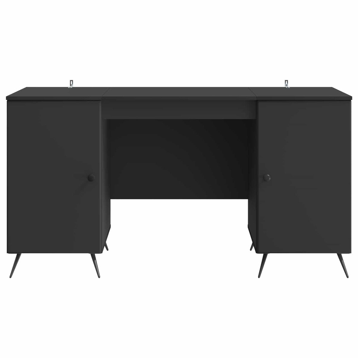 Bord Sort 142,5 x 50 x 75 cm Konstrueret træ