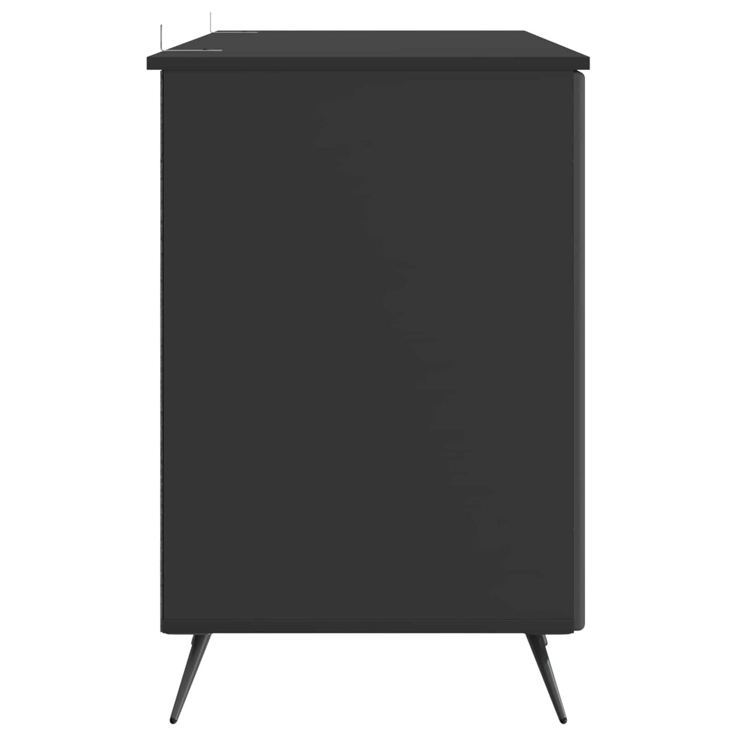 Bord Sort 142,5 x 50 x 75 cm Konstrueret træ