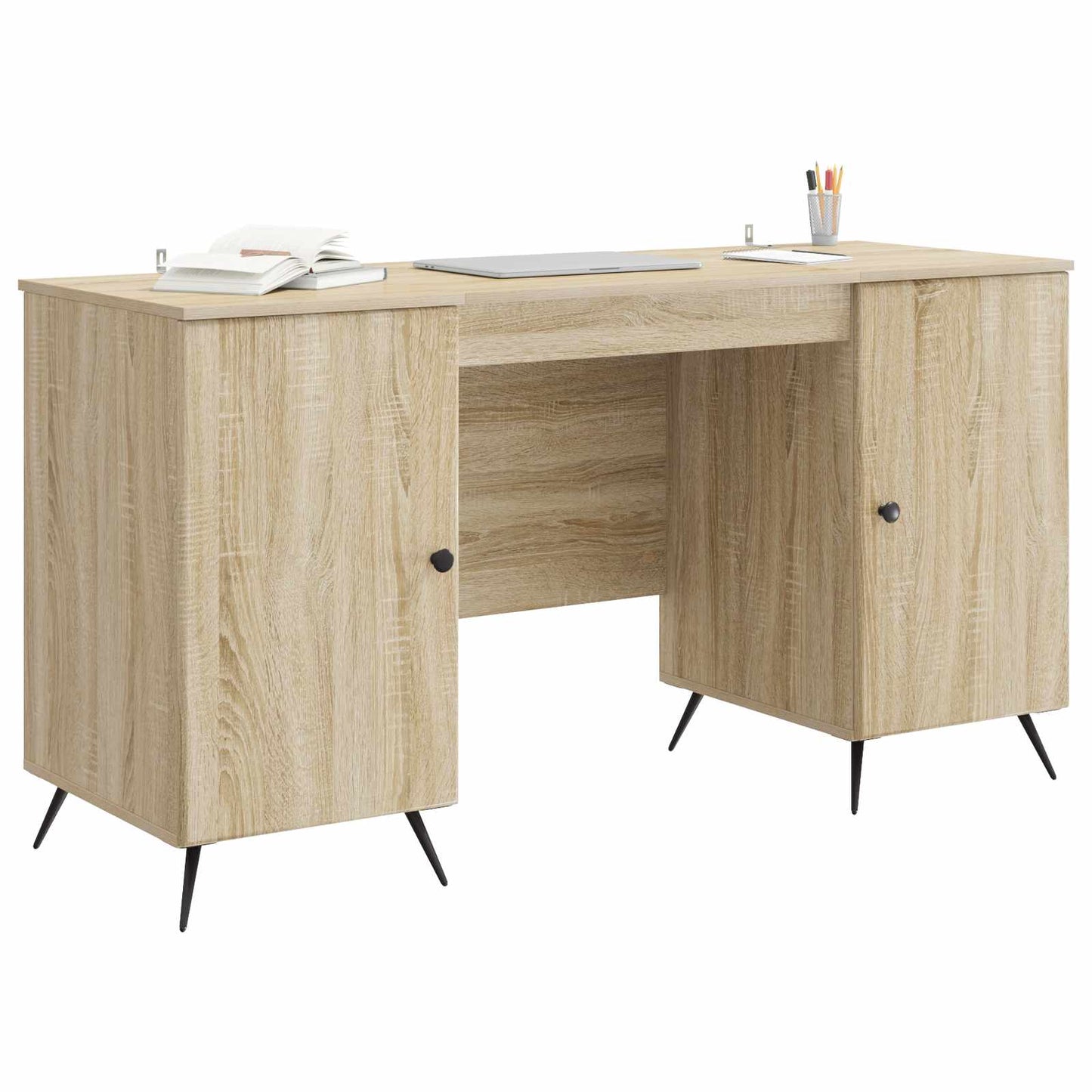 Bord Sonoma-eg 142,5 x 50 x 75 cm Konstrueret træ