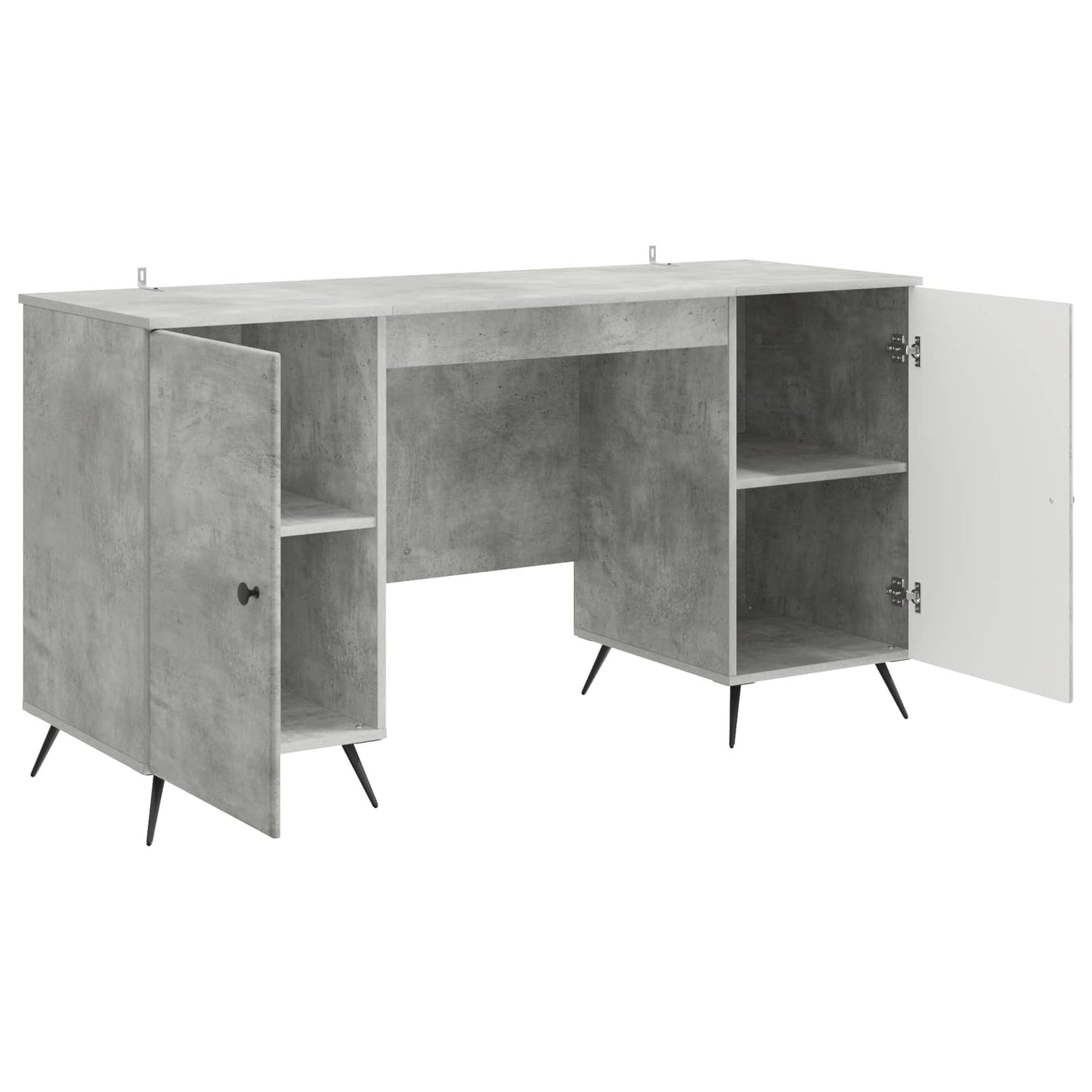 Bord Betongrå 142,5 x 50 x 75 cm Konstrueret træ