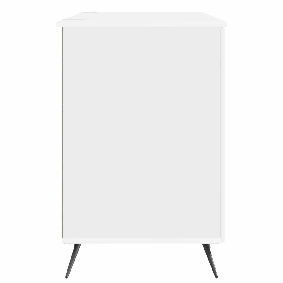 Bord Hvid højglans 142,5 x 50 x 75 cm Konstrueret træ