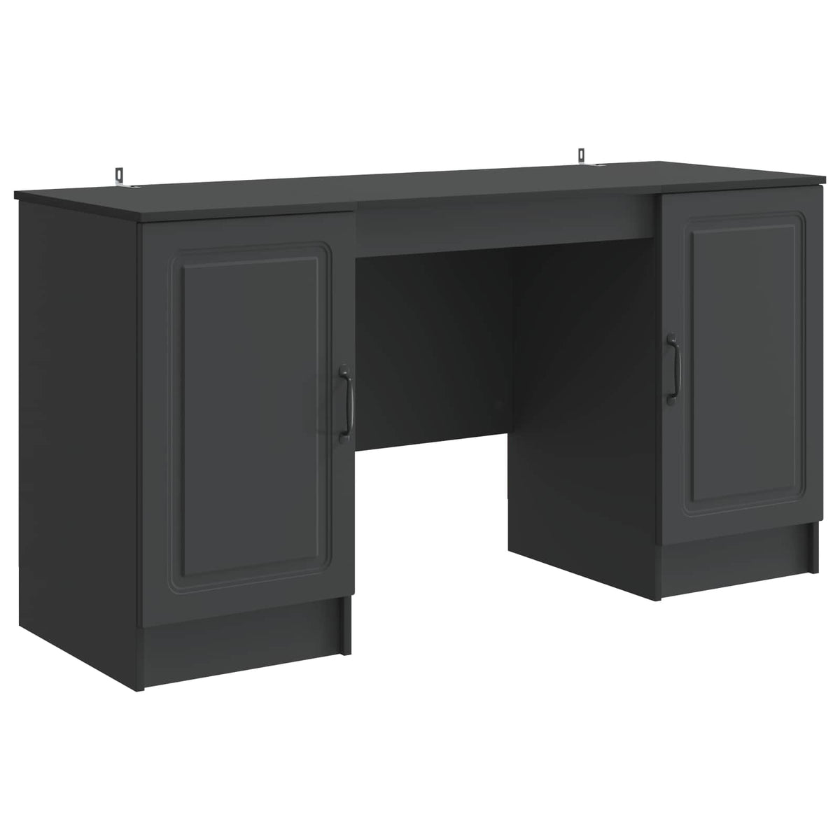 Bord Sort 142,5 x 50 x 75 cm Konstrueret træ