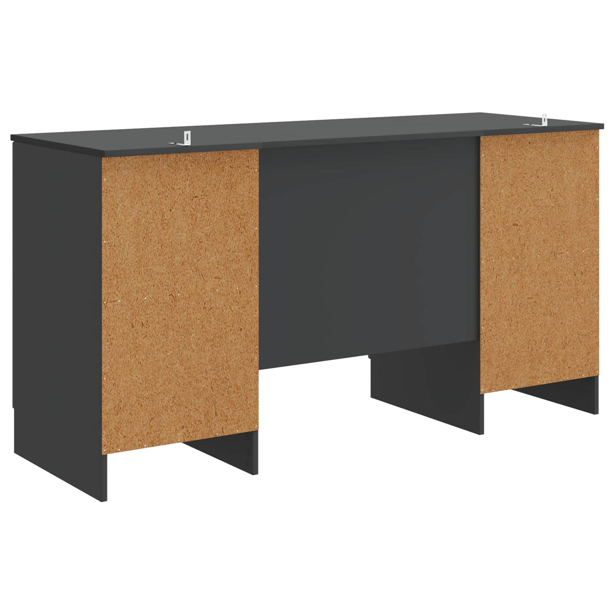 Bord Sort 142,5 x 50 x 75 cm Konstrueret træ