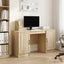 Bord Sonoma-eg 142,5 x 50 x 75 cm Konstrueret træ