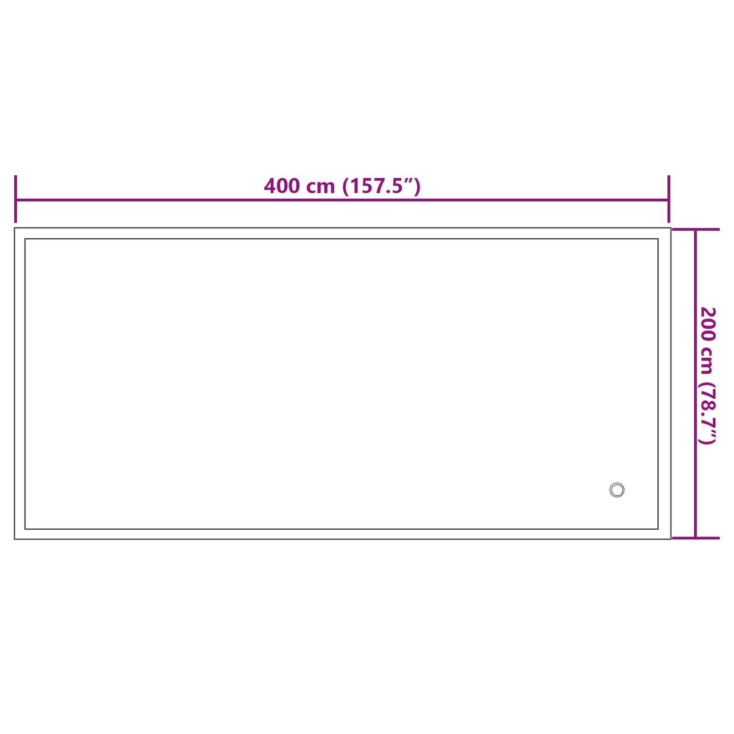 Vinter pool pude Blå 380 x 180 x 140 cm PVC