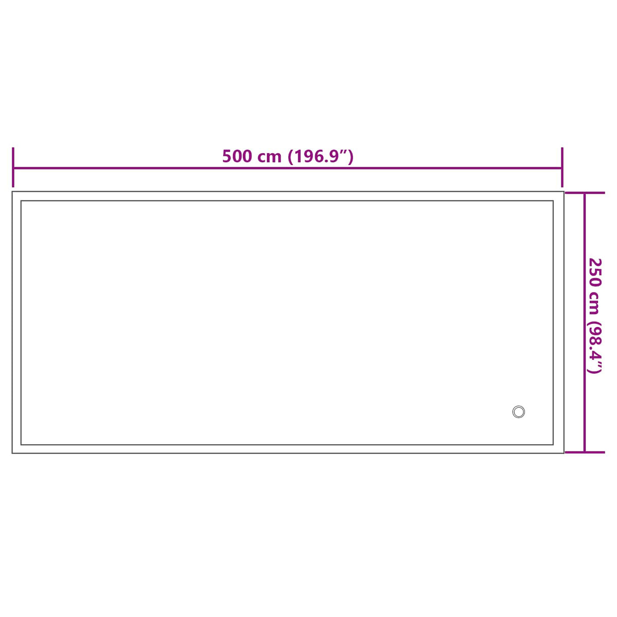 Vinter pool pude Blå 460 x 230 x 160 cm PVC