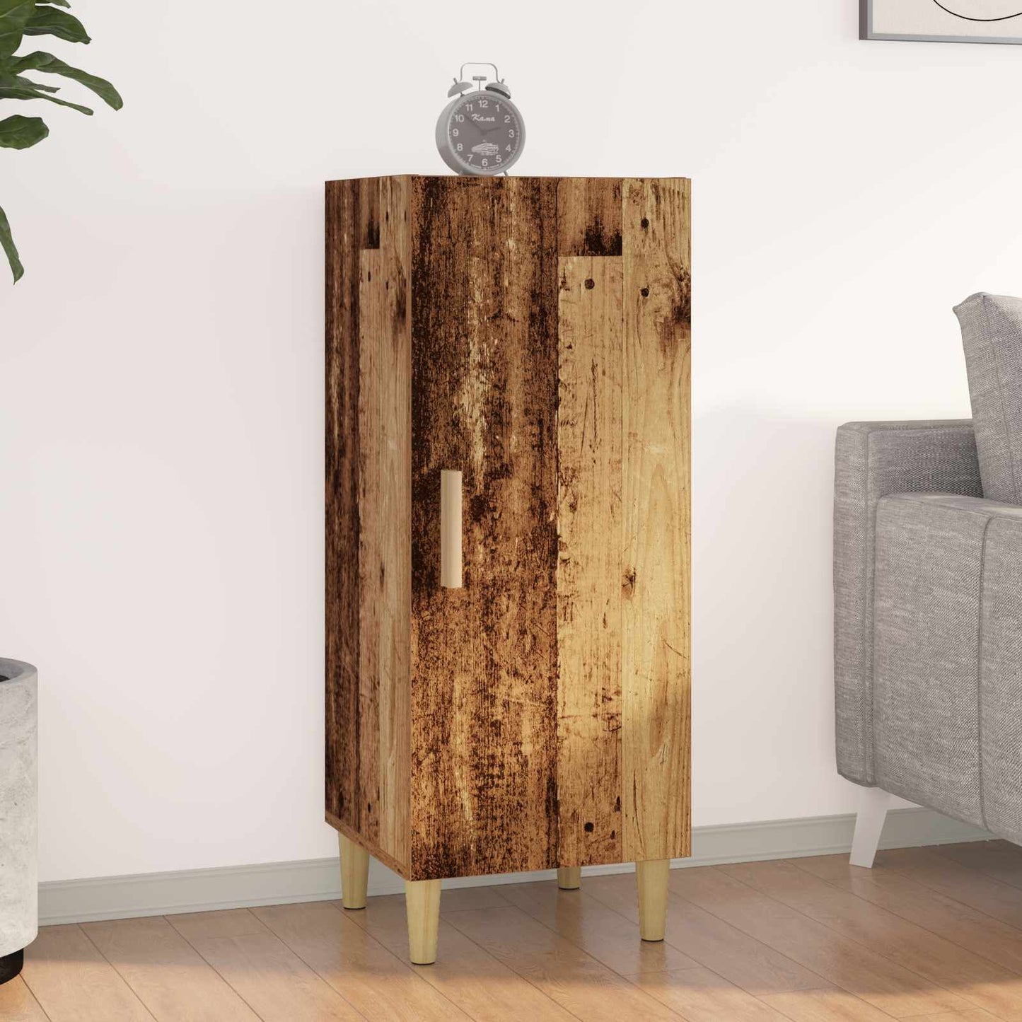 Sideboard Gammelt træ 34,5 x 34 x 90 cm Konstrueret træ