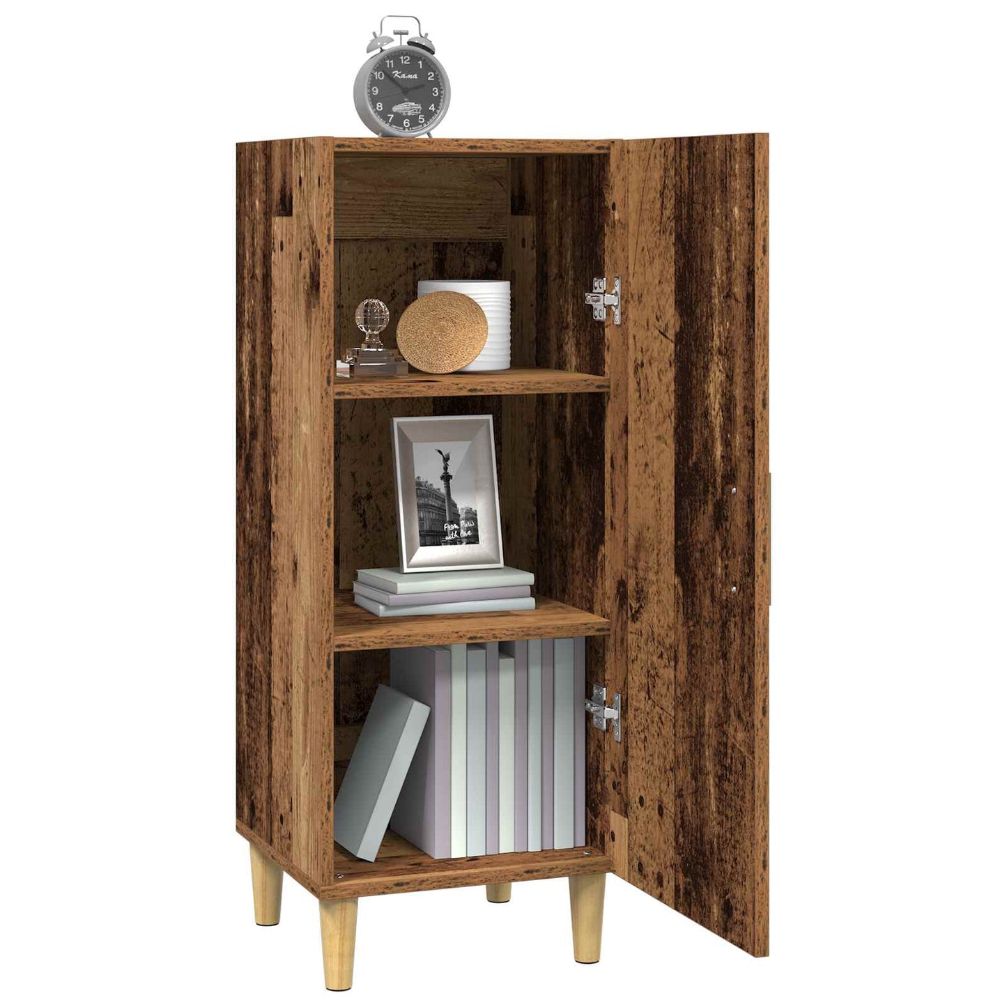 Sideboard Gammelt træ 34,5 x 34 x 90 cm Konstrueret træ