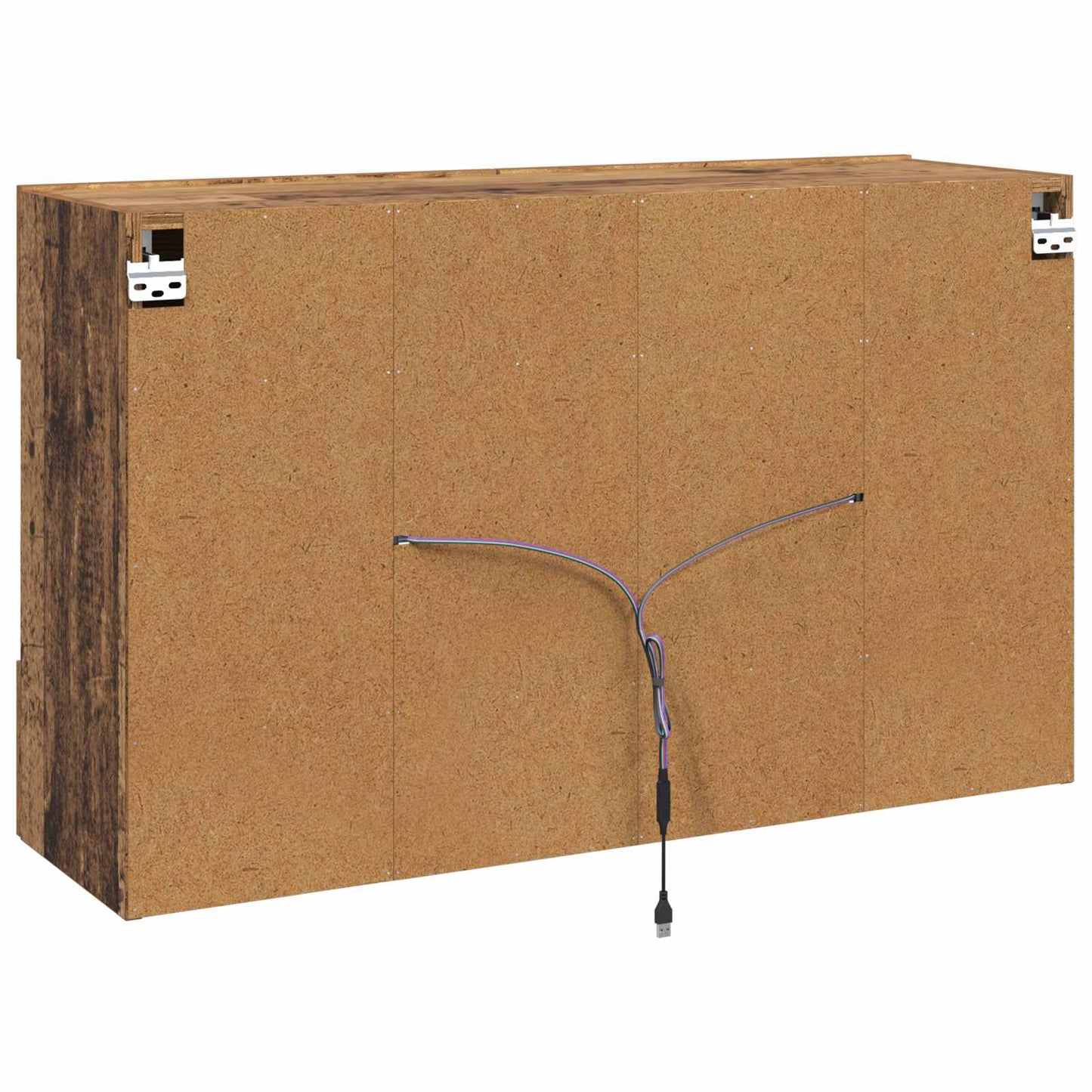 TV vægskab 98,5 x 30 x 60,5 cm Gammelt træ Konstrueret træ