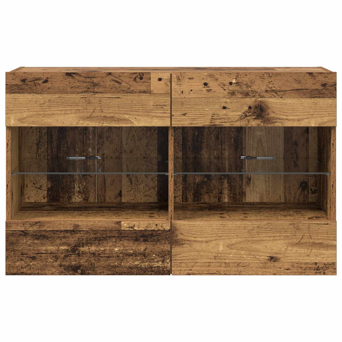 TV vægskab 98,5 x 30 x 60,5 cm Gammelt træ Konstrueret træ