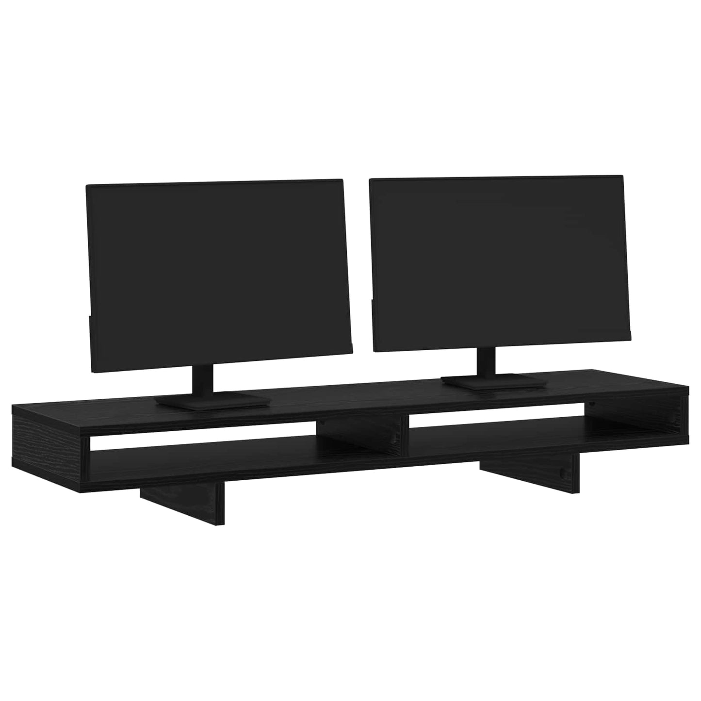 Monitor Stativ Sort 100 x 27 x 15 cm Konstrueret træ