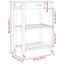 Køkkenvogn MONZA Sort 60 x 40 x 88,5 cm Massivt fyrretræ