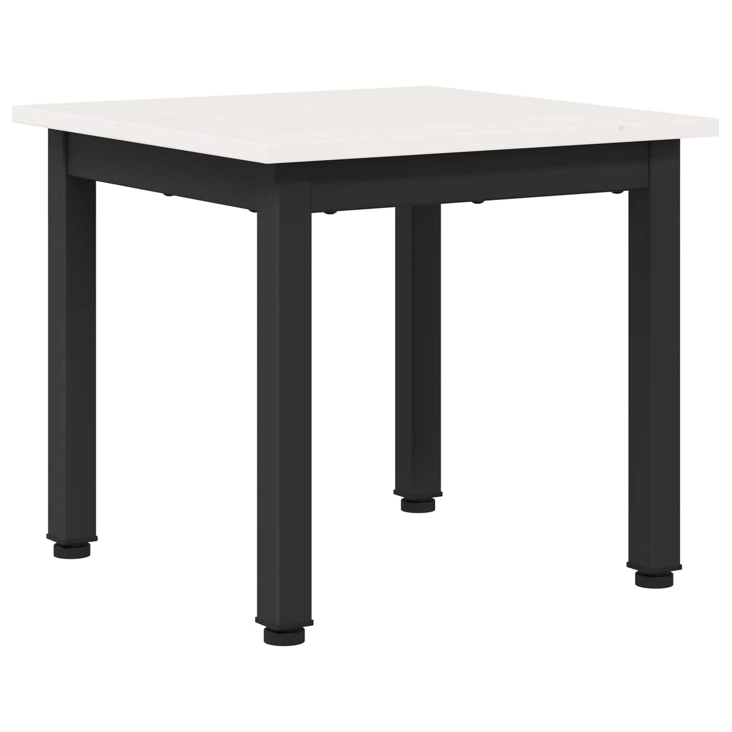Sofabord Hvid 40 x 40 x 36 cm Massiv fyrretræ