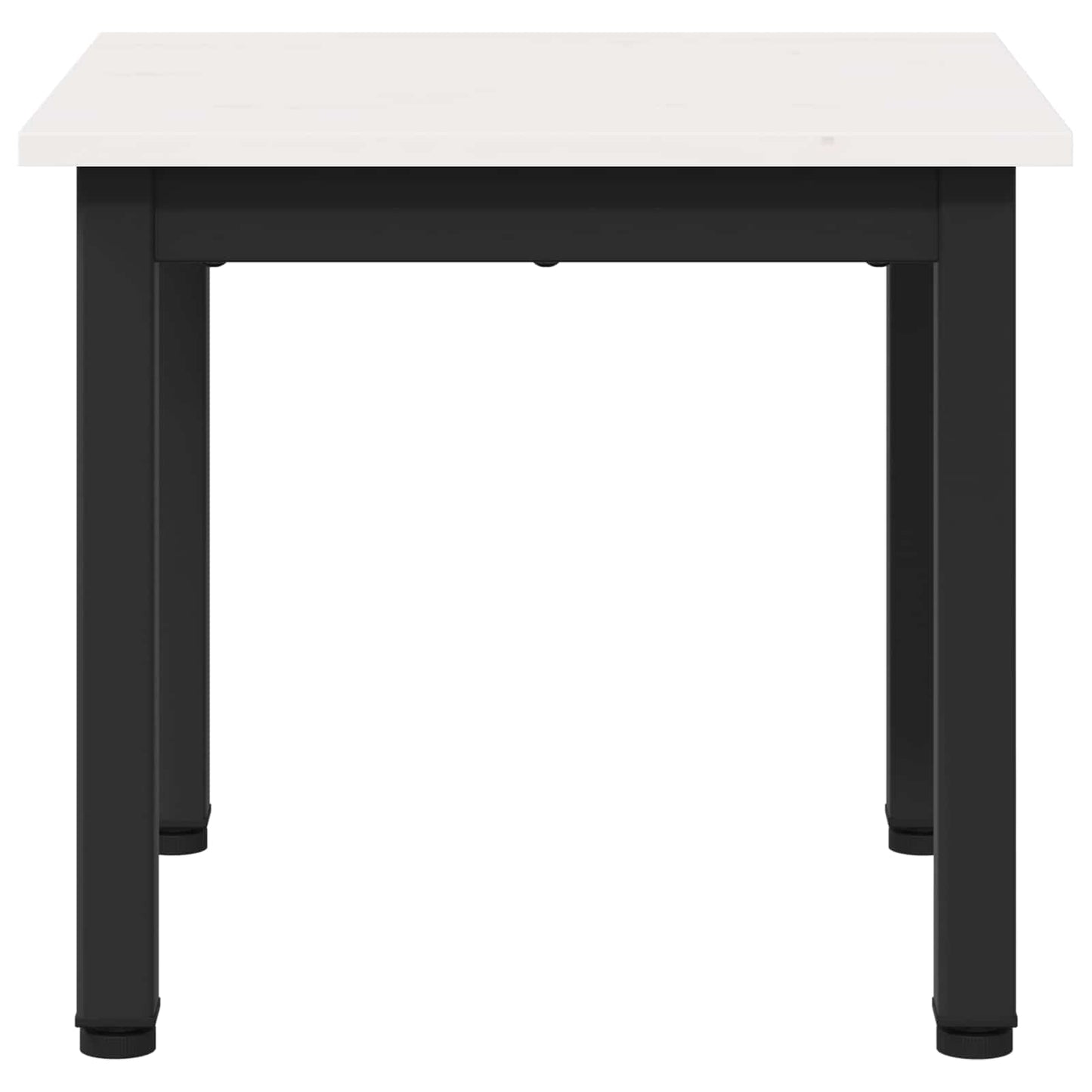 Sofabord Hvid 40 x 40 x 36 cm Massiv fyrretræ