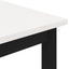 Sofabord Hvid 50 x 50 x 36 cm Massiv fyrretræ
