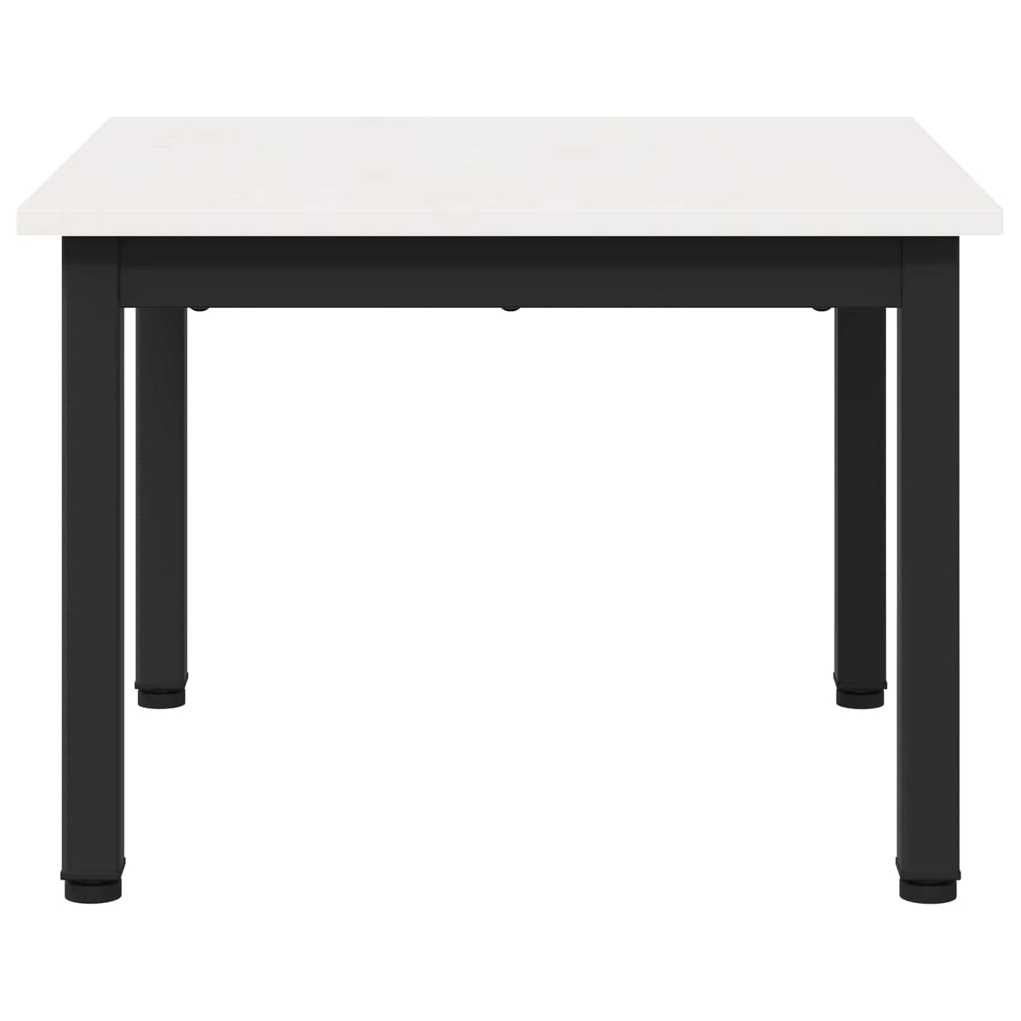 Sofabord Hvid 50 x 50 x 36 cm Massiv fyrretræ