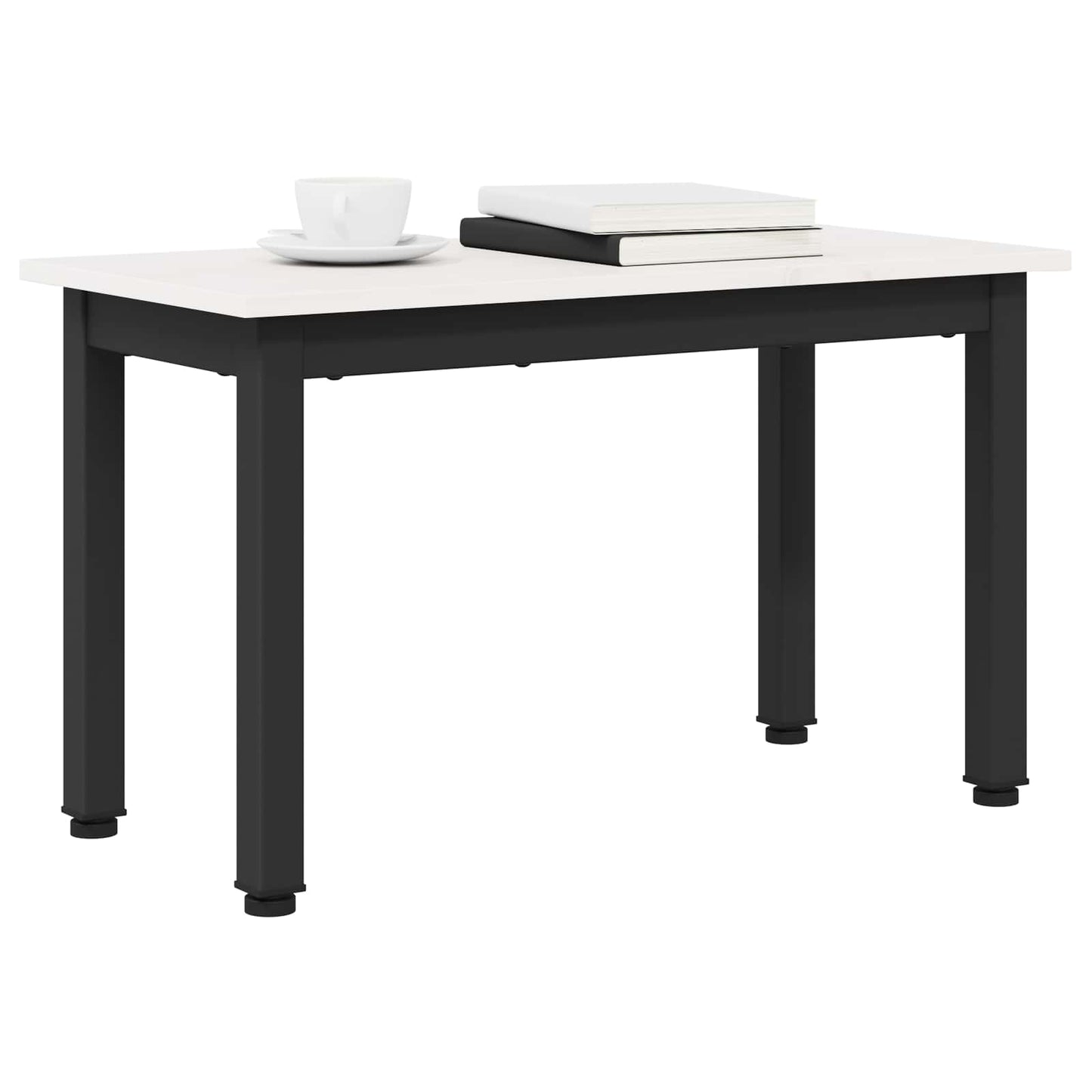 Sofabord Hvid 60 x 30 x 36 cm Massiv fyrretræ